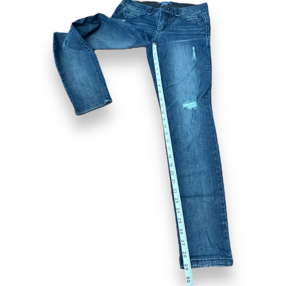 Democracy Luxe "Ab" Solution Booty Lift Jegging Distressed Denim Jeans Women’s 6 - Picture 9 of 16